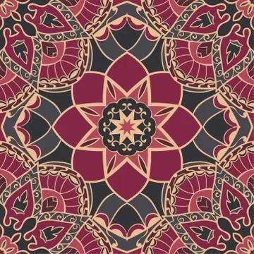 Vector burgundy pattern. Stock Illustration