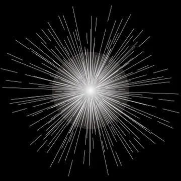 Vector burst rays 스톡 일러스트