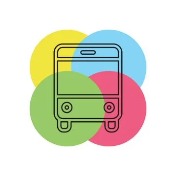 Vector Bus illustration - shuttle Bus Stock Illustration