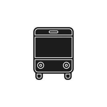 Vector Bus illustration - shuttle Bus symbol, travel icon Stock Illustration