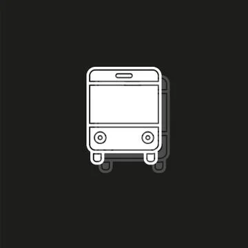 Vector Bus illustration - shuttle Bus symbol, travel icon Stock-Illustration