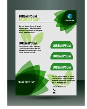 Vector business brochure template Illustrazione stock