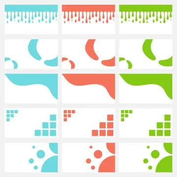 Vector business card backgrounds Stock Illustration