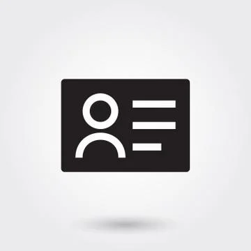 Vector, Business Card icons, Glyph Icon for any purposes perfect for website, Stock Illustration