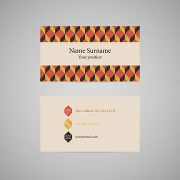 Vector business card Stock Illustration