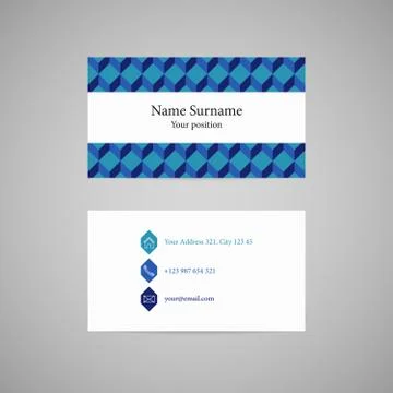 Vector business card Stock Illustration
