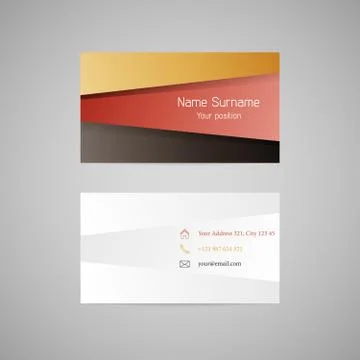Vector business card Stock Illustration