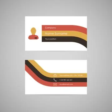 Vector business card Stock Illustration