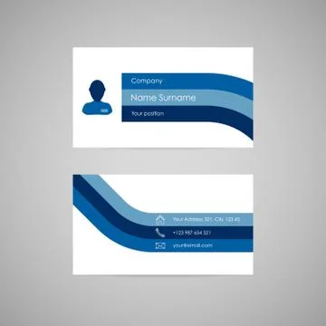 Vector business card Stock Illustration
