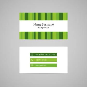 Vector business card Stock Illustration