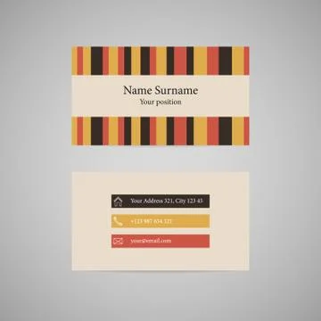 Vector business card Stock Illustration