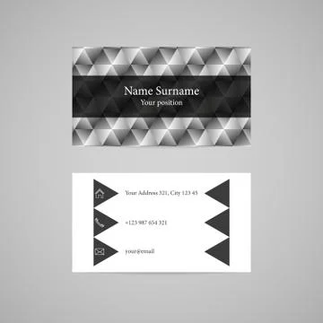 Vector business card Stock Illustration