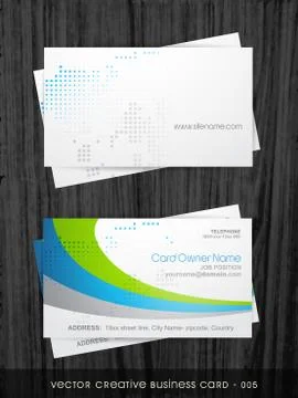 Vector business card Stock Illustration
