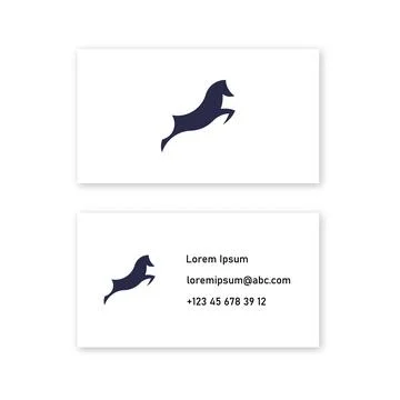 Vector business card in mesh gradient style. Editable color Stock Illustration