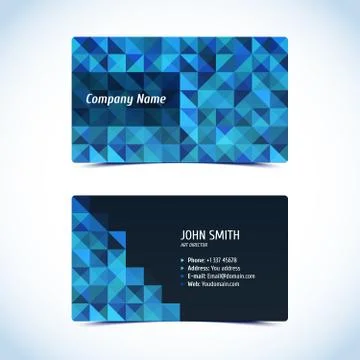 Vector business card set. Stock Illustration