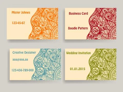 Vector business card template Stock Illustration
