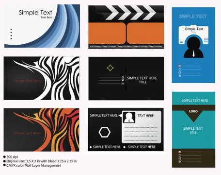 Vector Business Card Templates Stock Illustration