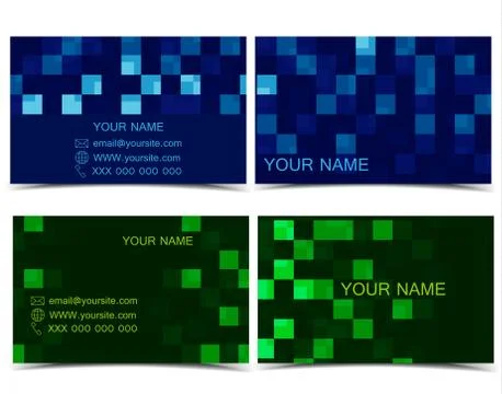 Vector Business Cards Stock Illustration