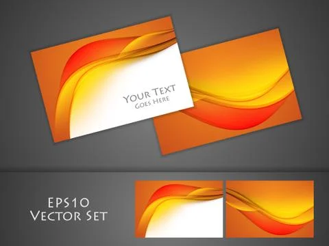 Vector business cards Stock Illustration