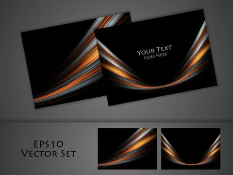 Vector business cards Stock Illustration