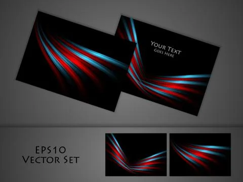 Vector business cards Illustrazione stock