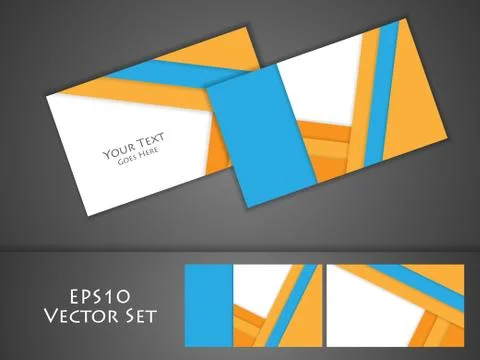 Vector business cards Stock Illustration