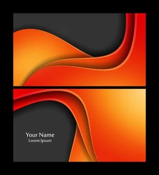 Vector business cards Stock Illustration