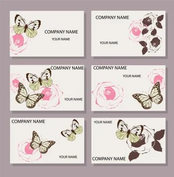 Vector Business Cards Stock Illustration