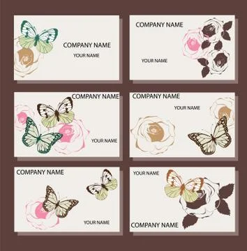 Vector business cards Stock Illustration