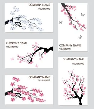 Vector business cards Illustrazione stock