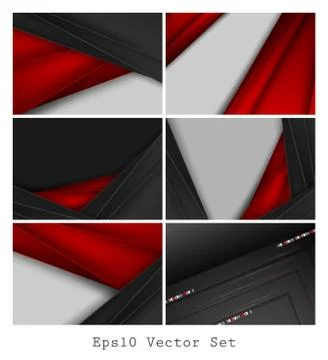 Vector business cards set Stock Illustration