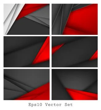 Vector business cards set Stock Illustration