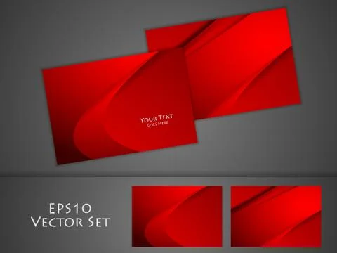 Vector business cards set Stock Illustration