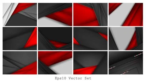 Vector business cards set Stock Illustration