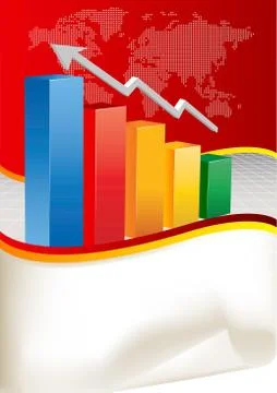 Vector Business Chart Stock Illustration