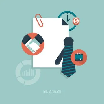Vector business concept illustration Stock Illustration