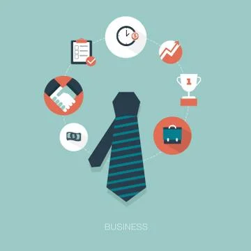 Vector business concept illustration Stock Illustration