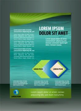Vector business flyer template Stock Illustration