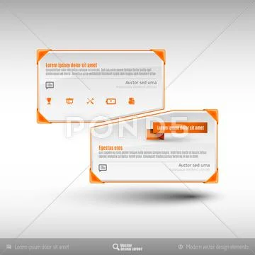 Vector Business Frames Ilustração Stock