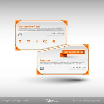 Vector Business Frames Illustrazione stock