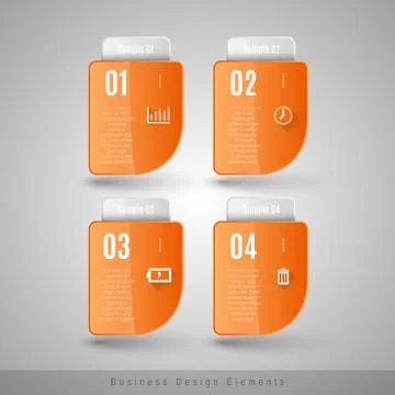 Vector business frames. Infographics template. Design elements for web design Stock Illustration