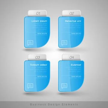 Vector business frames. Infographics template. Design elements for web design Stock Illustration