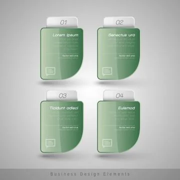 Vector business frames. Infographics template. Design elements for web design Illustrazione stock