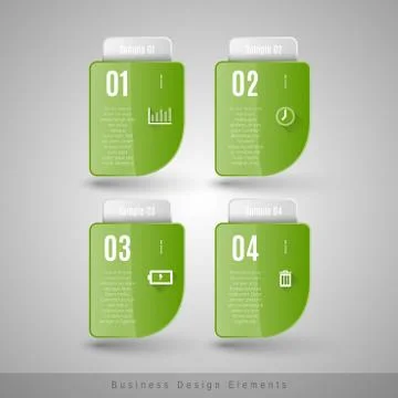 Vector business frames. Infographics template. Design elements for web design Stock Illustration