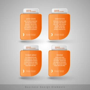 Vector business frames. Infographics template. Design elements for web design Stock Illustration