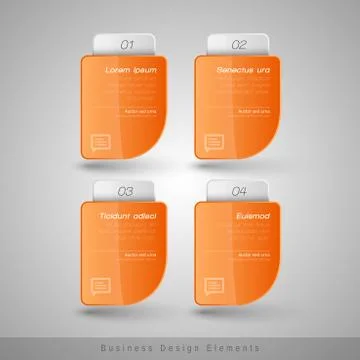 Vector business frames. Infographics template. Design elements for web design 스톡 일러스트