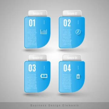 Vector business frames. Infographics template. Design elements for web design Stock Illustration