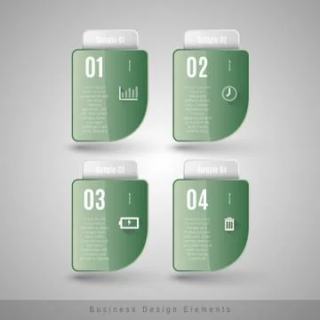 Vector business frames. Infographics template. Design elements for web design Illustrazione stock