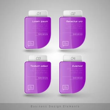 Vector business frames. Infographics template. Design elements for web design Stock Illustration