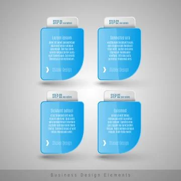 Vector business frames. Infographics template. Design elements for web design Stock Illustration